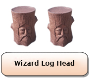 Wizard Log Head x 2 Michael